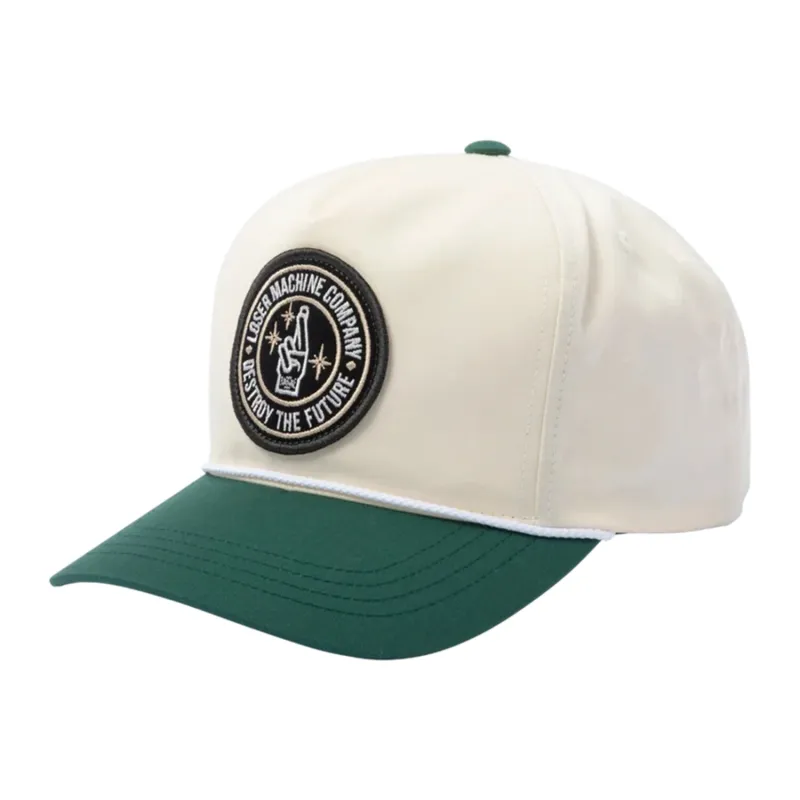 cafe 4 racer - Loser Machine Hightop cap white/green - Loser Machine Company Caps 