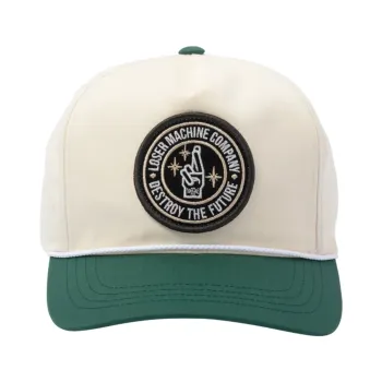 cafe 4 racer - Loser Machine Hightop cap white/green - Loser Machine Company Caps 