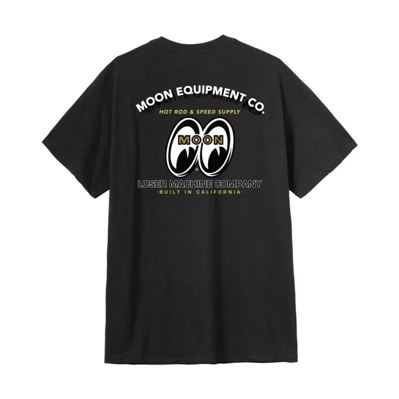 cafe 4 racer - Loser Machine Front page pocket t-shirt black - Loser Machine Company T-Shirts 