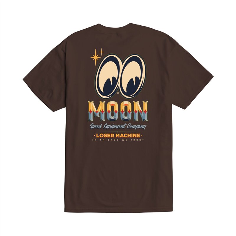 cafe 4 racer - Loser Machine Sign Board t-shirt Java Brown - Loser Machine Company T-Shirts 