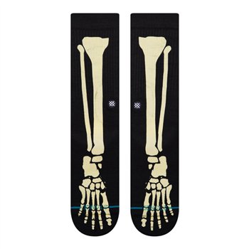 Stance Bones 3 ponožky čierne