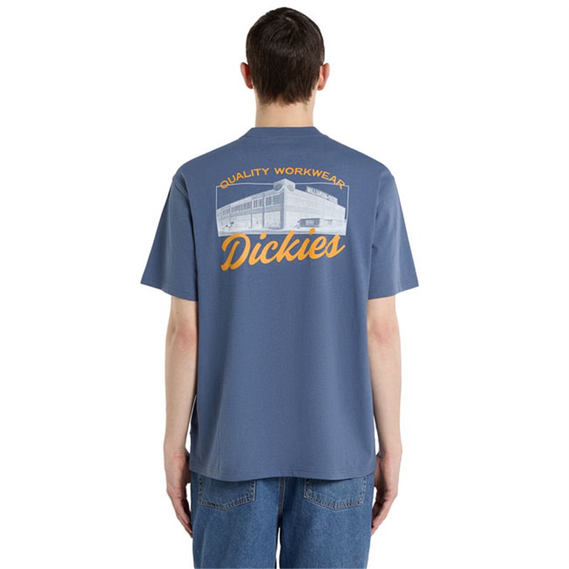 cafe 4 racer - Dickies Wellsville tričko retro indigová - DICKIES Tričká 
