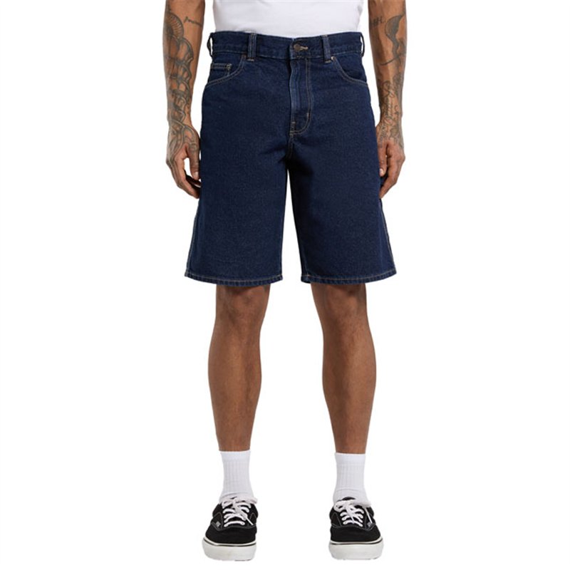 cafe 4 racer - Dickies 993 Krajčířské krátké džíny tmavě indigové - DICKIES Kraťasy 