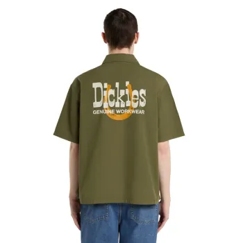 cafe 4 racer - Dickies Pracovná košeľa s krátkym rukávom charcoal grey - DICKIES Košele 