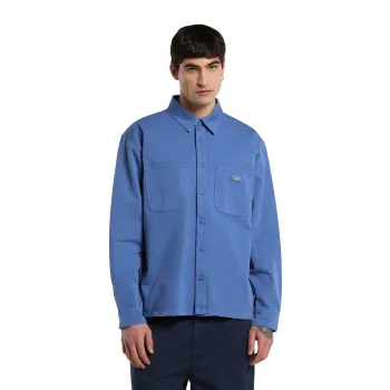 cafe 4 racer - Dickies 247 Garment Dyed Work shirt dutch blue - DICKIES Shirts 