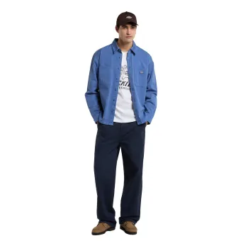 cafe 4 racer - Dickies 247 Garment Dyed Work shirt dutch blue - DICKIES Shirts 