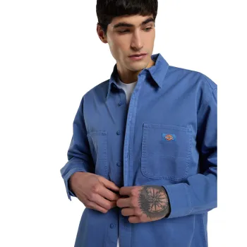cafe 4 racer - Dickies 247 Garment Dyed Work shirt dutch blue - DICKIES Shirts 