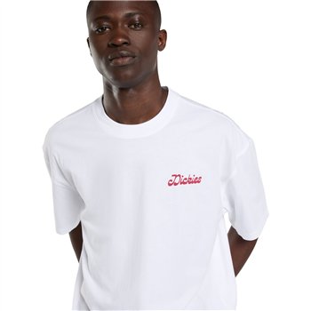 cafe 4 racer - Dickies Cornville tričko bílé - DICKIES Tričká 