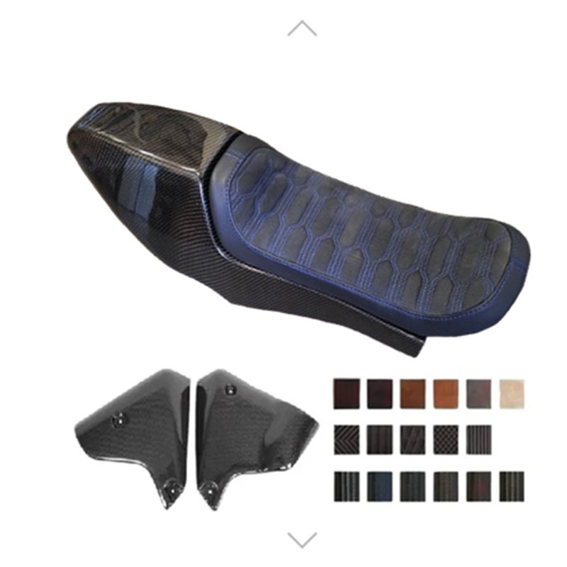 cafe 4 racer - Solo seat V2 for BMW K75/K100/K1100 with Side covers for tank K75 K100 82-95 2V CARBON V2 - Cafe4Racer Fiberglass&Carbon  platform 