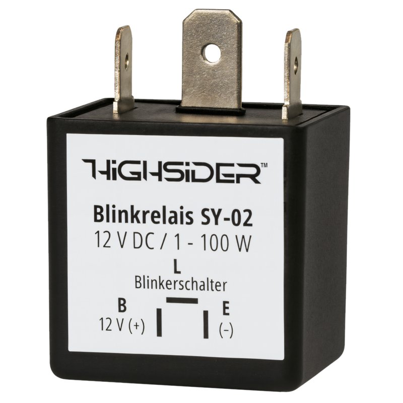 cafe 4 racer - HIGHSIDER smart SY-02 Flasher Relay 3 Pole, 12 VDC, 1-100 Watt Yamaha - Highsider Flasher relays 4251352615916
