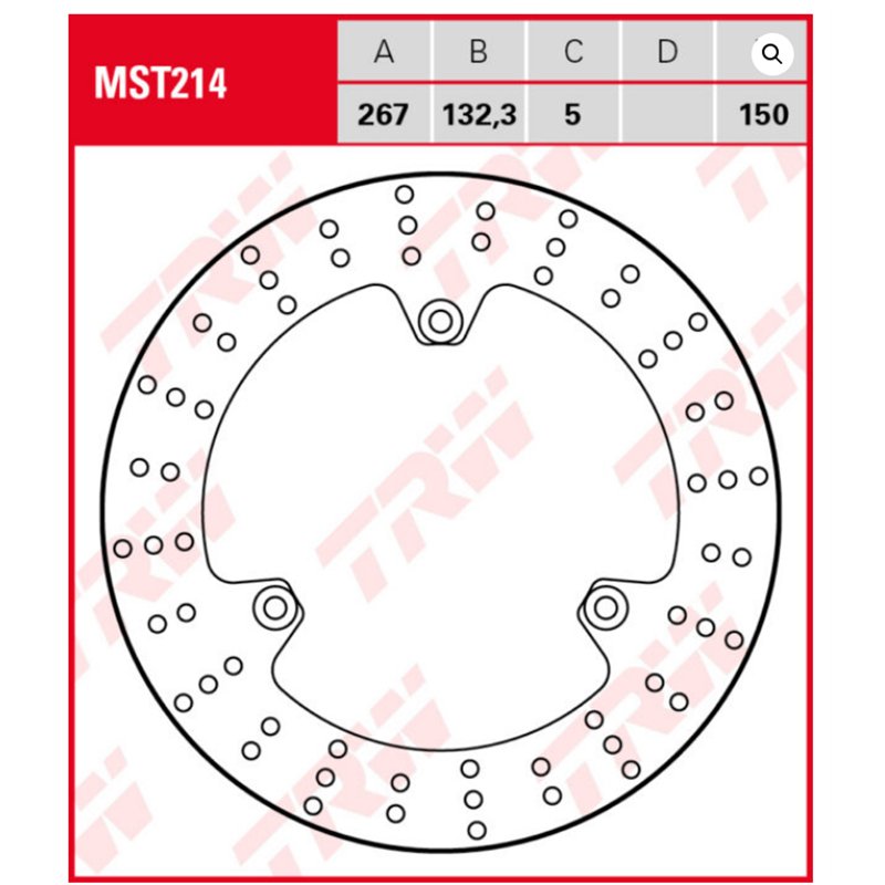 cafe 4 racer - TRW Brake disc MST214 - TRW Brake discs 3322938330842