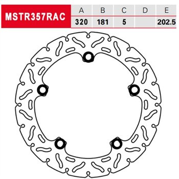 TRW Brake disc MSTR357RAC