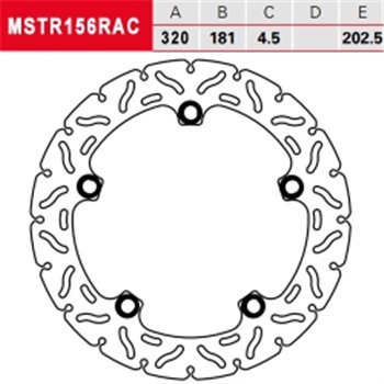 TRW Brzdový kotouč MSTR156RAC