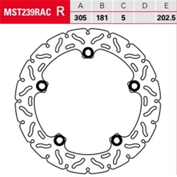 cafe 4 racer - VR841BLU EBC INOX VEE-Rotor - EBC Brake discs 5050953632938