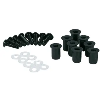 HIGHSIDER smart Aluminium fairing screws with rubber nuts, 8 pcs., M5