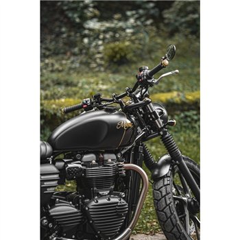 cafe 4 racer - Custom Billet smerovky "JPS" Sada 2 ks - Čierne/BRONZOVÉ rámy - Motone Štandardné smerovky 