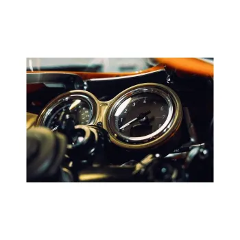 cafe 4 racer - The Speed Cuff - Speedo Cover - T120/T100/Speed Twin/Thruxton - BRASS - Motone Triumph Bonneville 