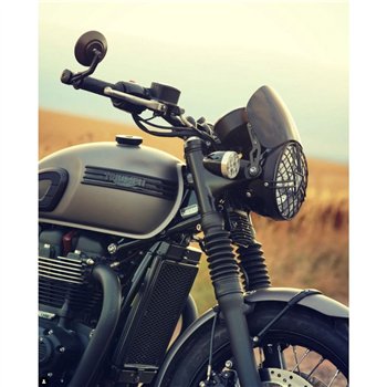 cafe 4 racer - Microblade Hliníkový Kryt Lesklá Černá - Motone Triumph Bonneville 