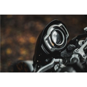 cafe 4 racer - Microblade Aluminium Screen Gloss Black - Motone Triumph Bonneville 