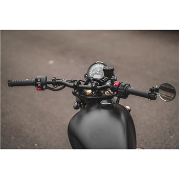 cafe 4 racer - Gemini - Černé zakončení řidítek - Motone Triumph Bonneville 