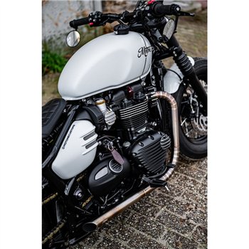 cafe 4 racer - Ranger Stupačky - Sada pre jazdca - Bobber - ČIERNA - Motone Triumph Bonneville 