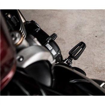 cafe 4 racer - Ranger Stupačky - Sada pre jazdca - Bobber - ČIERNA - Motone Triumph Bonneville 