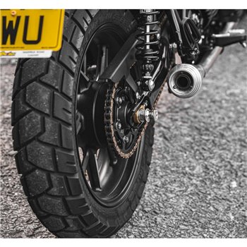 cafe 4 racer - Prof. Axelrod - Sada valčekov na osku stojana paddock - Nerezová oceľ - Motone Triumph Bonneville 