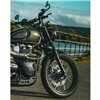 cafe 4 racer - Stealth Exhaust Clamps - Black - Motone Triumph Bonneville 