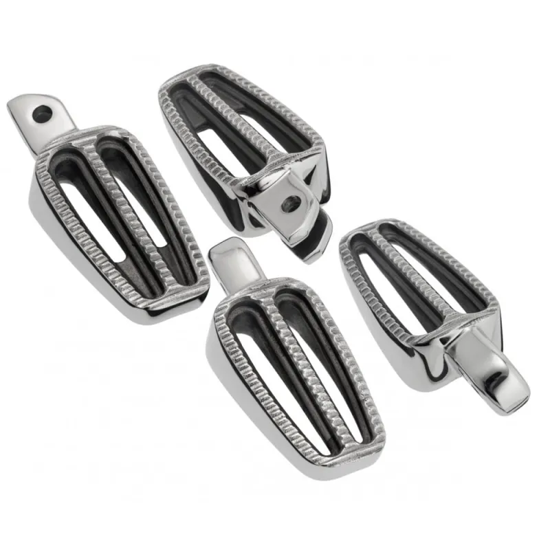 cafe 4 racer - Ranger Foot Pegs - Full Set Rider and Passenger Pegs - Polished - Motone Triumph Bonneville 