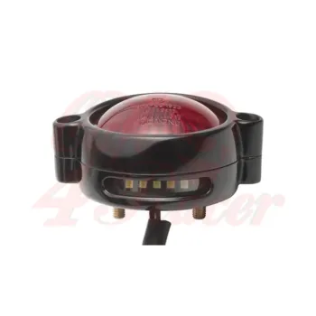 cafe 4 racer - Motone, Eldorado LED zadní světlo. Černá, bez držáku. ECE - Motone LED Zadní světla 