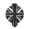 cafe 4 racer - BlackJack Union Jack Monza Cap Kit for Triumph and HD - Contrast Polished - Motone Triumph Bonneville 