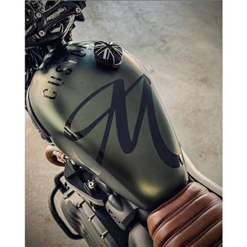 cafe 4 racer - BlackJack Union Jack Monza Sada Čiapok pre Triumph a HD - Kontrastný Leštený - Motone Triumph Bonneville 
