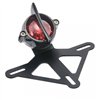 cafe 4 racer - Steel License/Number Plate Bracket Insert Round Light - Motone License plate holders 