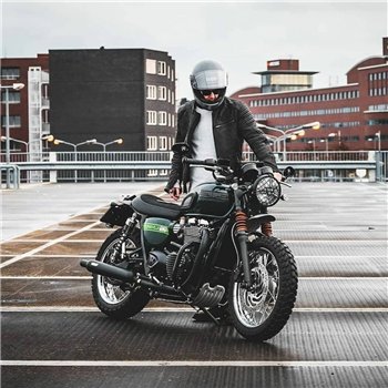 cafe 4 racer - Defender - Sump Guard - Clear Anodised - Motone Triumph Bonneville 