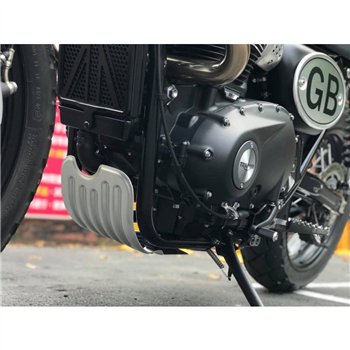cafe 4 racer - Defender - Sump Guard - Clear Anodised - Motone Triumph Bonneville 