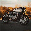 cafe 4 racer - Defender - Sump Guard - Clear Anodised - Motone Triumph Bonneville 