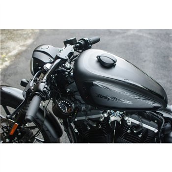 cafe 4 racer - Sada čiapok Monza pre Triumph a HD - čierna - Motone Triumph Bonneville 