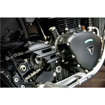 cafe 4 racer - Speedster kryt pastorku - žebrovaný - černý - AC - Motone Triumph Bonneville 