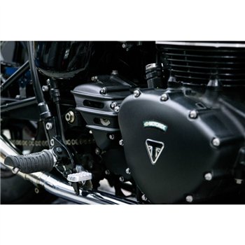 cafe 4 racer - Speedster kryt pastorku - žebrovaný - černý - AC - Motone Triumph Bonneville 