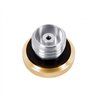 cafe 4 racer - Infinity Gas Cap - Brass Rippled Top - Aluminium Thread - Rippled - Motone Triumph Bonneville 