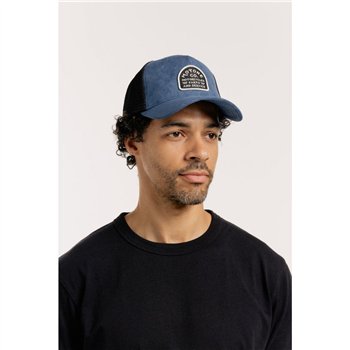 cafe 4 racer - Motone SUEDEHEAD Trucker Cap - BLUE SUEDE - Motone Caps 