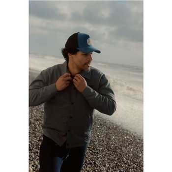 cafe 4 racer - Motone SUEDEHEAD Trucker Cap - BLUE SUEDE - Motone Caps 