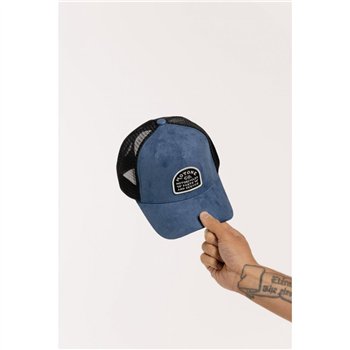cafe 4 racer - Motone SUEDEHEAD Trucker Cap - BLUE SUEDE - Motone Caps 
