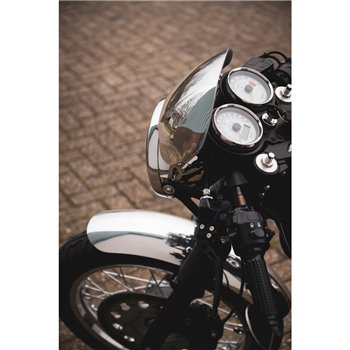cafe 4 racer - Microblade hliníkový kryt s lešteným zrkadlovým povrchom - Motone Triumph Bonneville 