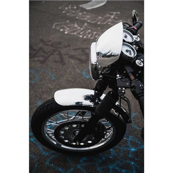 cafe 4 racer - Microblade hliníkový kryt s lešteným zrkadlovým povrchom - Motone Triumph Bonneville 