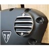 cafe 4 racer - Points ACG Cover/Badge - Ribbed - Black/Polished Rib Contrast Finish - Motone Triumph Bonneville 