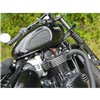 cafe 4 racer - Body ACG kryt/odznak - žebrovaný - černý/leštěný žebrovaný kontrastní povrch - Motone Triumph Bonneville 