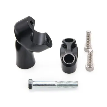 cafe 4 racer - Up-And-Over Riser Kit for One Inch Bars - Black - Motone Triumph Bonneville 