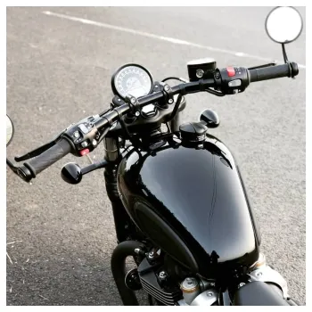 cafe 4 racer - Up-And-Over Riser Kit for One Inch Bars - Black - Motone Triumph Bonneville 
