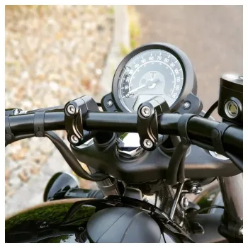 cafe 4 racer - Up-And-Over Riser Kit for One Inch Bars - Black - Motone Triumph Bonneville 
